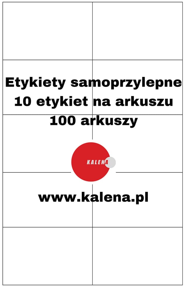 Etikett ohne Druck A4 105/57 1/10 Packung mit 100 Stück.