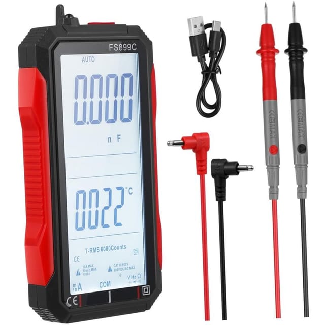 Stiftförmiges Multimeter, Amperemessung, Digitalmultimeter, Kfz-digitalmultimeter, Amperemeter-tester, Eingebauter Lithium-akku, Elektronik