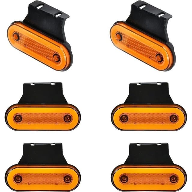 LED 12V/24V Anhängerleuchten, Seitenblinker mit Halterung für LKW und Wohnwagen