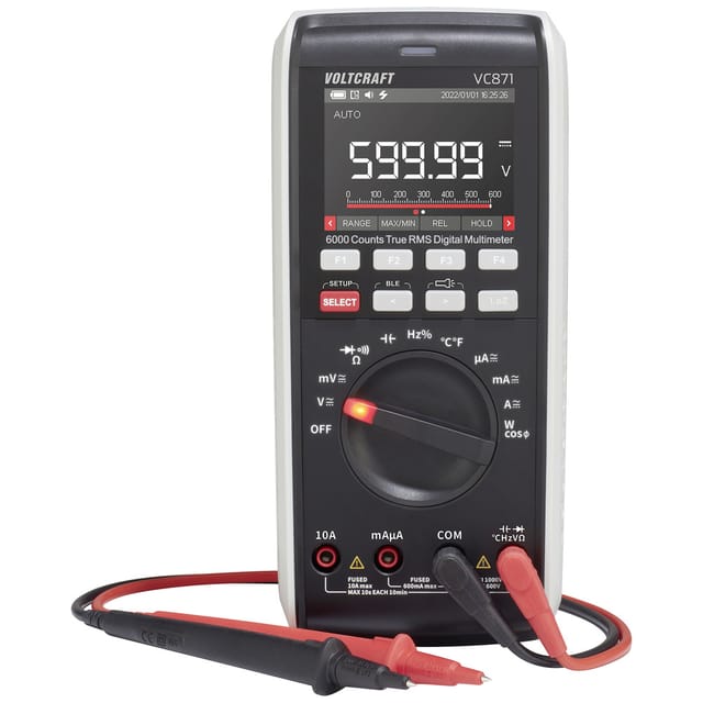 VOLTCRAFT VC871 Hand-Multimeter digital Datenlogger, LoZ CAT III 1000 V, CAT IV 600 V Anzeige (Coun
