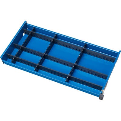 Schubladen-Einteilungs-Set BxTxH 70x280x40/65 3 + 3 Rasterleisten - RAU