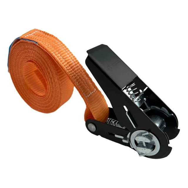 Baumarktplus - Ratschen Spanngurt Spanngurte Orange 1-tlg 4m 0,8t 800kg Schwarzes Schloss