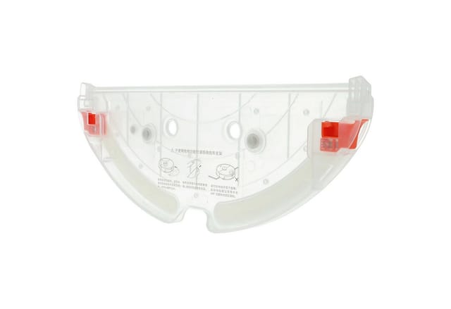 Vhbw - Bodenplatte Halterung kompatibel mit Roborock S50 Max Saugroboter, Roboterstaubsauger - Bodendeckel Rot, Transparent