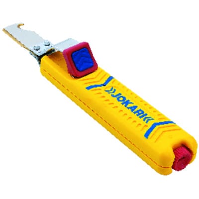 Lutz Blades - Jokari Kabelmesser Abisoliermesser mit Hakenklinge, für Kabel 8-28 mm