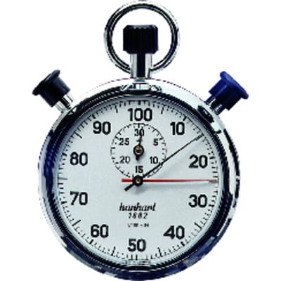 Präzisions-Dopp.-Stoppuhr 1/100-Min. 30Min. Hanhart