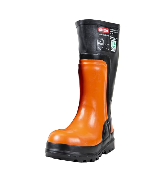 Oregon Schnittschutz Gummistiefel Yukon Orange/Schwarz Größe 46