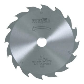 Sägeblatt-HM 160 x 1,1/1,6 x 20 mm, 16 z, fz/fa, für ksp 55 Nr. 092565 - Mafell
