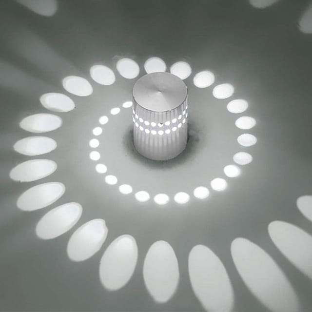 Wandleuchte Inne Modern Wandlampe LED Weiß Aluminium Scheinwerfer Wandleuchte - 3W Kaltweiss