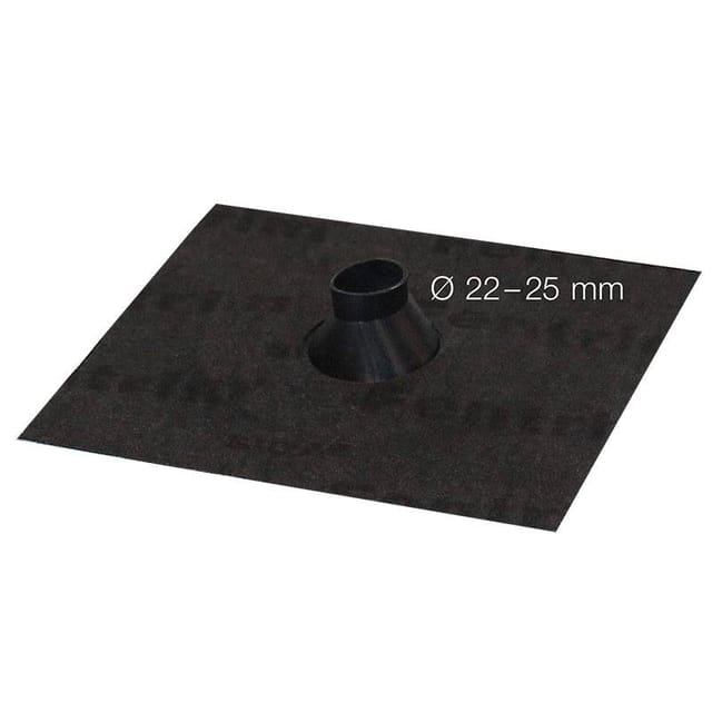 Siga - Fentrim Manschette black Ø22–25mm für Rohrdurchdringungen, Kabel, Leerrohre