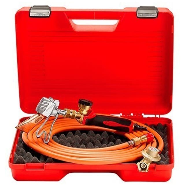 Schutzbrennerkoffer - Lanze + Griff + Schlauch + Druckminderer - 66378 - Guilbert Express