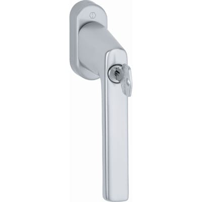 Hoppe - Fenstergriff hamburg - Sperrzylinder, Aluminium silber eloxiert