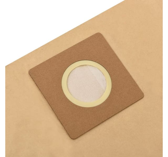 Papierbeutel für Nass- und Trockensauger 10 Stk. Braun Vidaxl