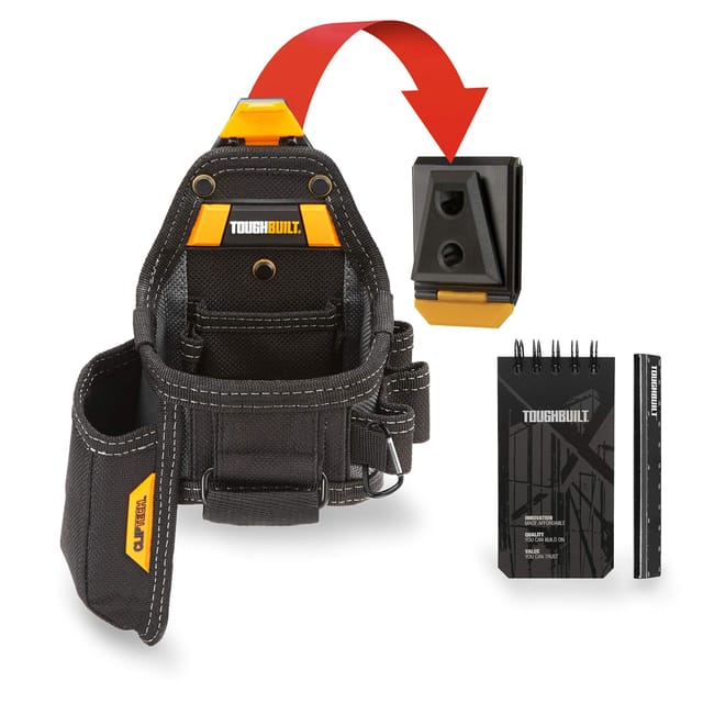 Werkzeugtasche ToughBuilt mit Maßband Cutter und Notizbuch
