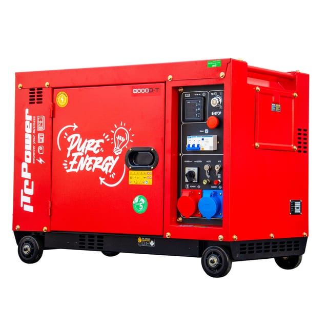 8000D Diesel Stromaggregat full power 8KVA 400V/230V - Itc Power