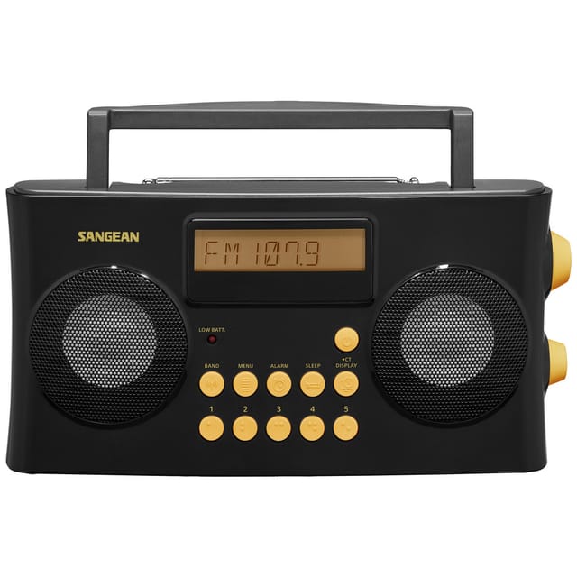 PR-D17 Taschenradio ukw, am, fm aux Sprachausgabe, Fühlbare Tasten, Weckfunktion Schwarz - Sangean
