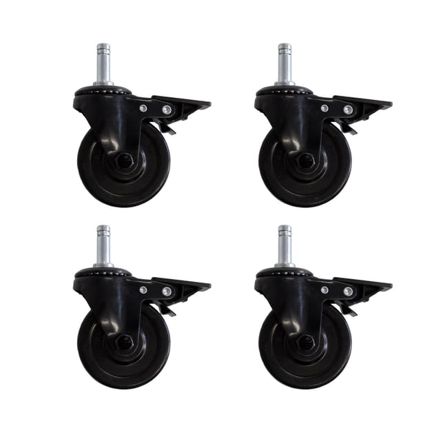4er Set Ersatz-Rollen aus Gummi für PLATINUM BLACK Gasgrills