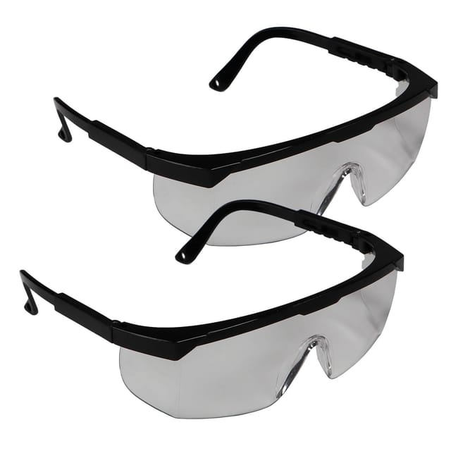 2er Set Vollsicht Arbeitsbrille Augen Schutzbrille farblos klar transparent Vollsichtbrille