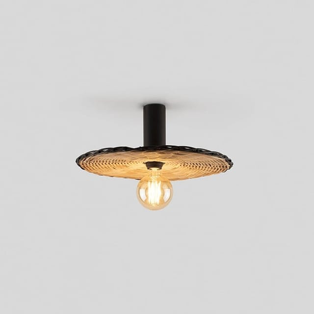 Costas ø400 Wand-/Deckenleuchte Rattan H140 62174-78 Faro Barcelona