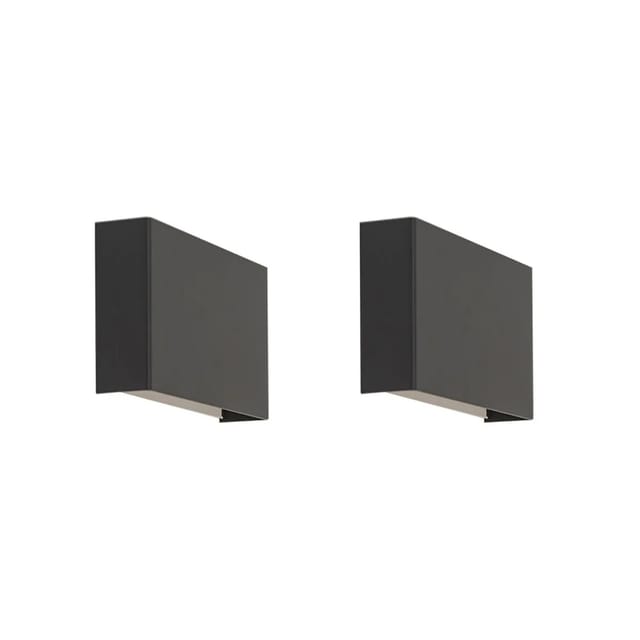 2er-Set moderne Wandleuchten schwarz - Otan