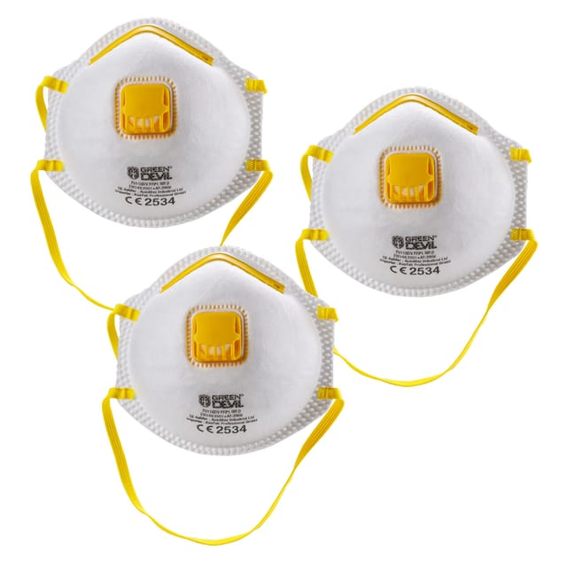 Kestek Feinstaub Masken FFP1 mit Ausatemventil 3er Set