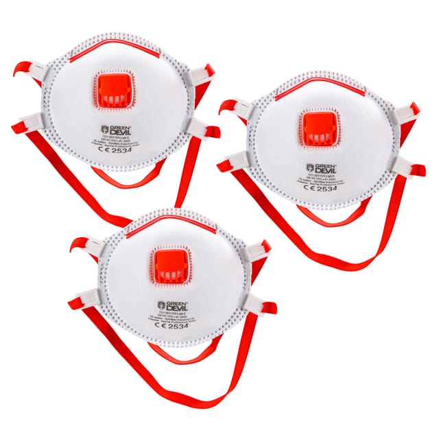 Feinstaub Masken FFP3 mit Ausatemventil 3er Set