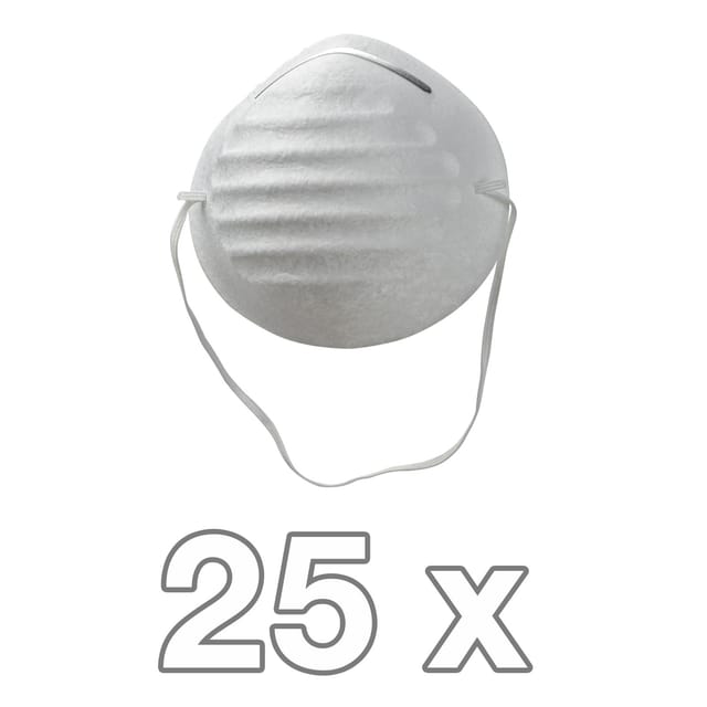 KesTek Mundschutzmaske Staubmaske Schutzmaske 25er Set PET Maske mit Nasenrücken