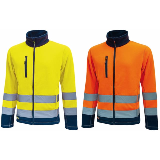 U-power - Boing Warnschutz Fleecejacke - xxxl - Orange - Orange