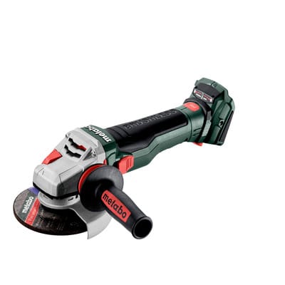 Akku-Winkelschleifer wb 18 ltx bl 15-125 Quick, mit Bremse, Schnellspannmutter, drehbarem Akkupack x 165 l - Metabo