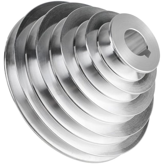 5-stufige Aluminium-pagodenriemenscheibe – 24 Mm Bohrung, 54–150 Mm Außendurchmesser, 12,7 Mm Riemenbreite