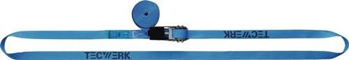 Zurrgurt DIN EN 12195-2 L.8m B.50mm m.Ratsche LC U 5000 daN TECWERK