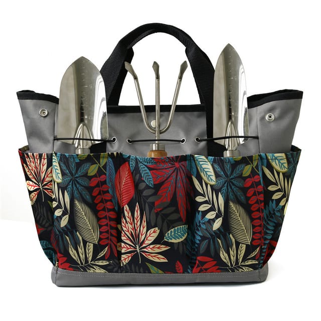 Werkzeugtasche Mit Großem Fassungsvermögen Aufbewahrungstasche Für Gartengeräte Aufbewahrungstasche Für Blumen Und Pflanzen – Grau
