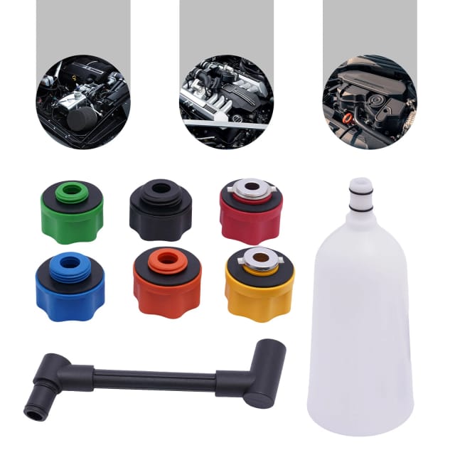 Ölfüllgerät-Set, Autoölfülltrichter-Set, 6cm Durchmesser, geeignet für Audi, BMW, Dodge, Honda, Mazda usw.