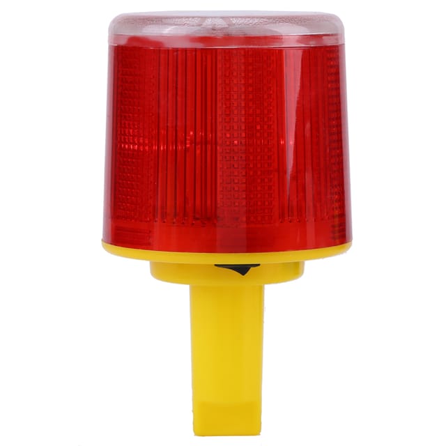 Notfall-LED-Warnleuchte mit Solarantrieb für Fahrzeuge und Boote – blinkendes rotes Licht
