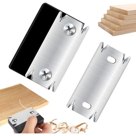 Kantenschneider Mit 1 Ersatzklinge, Tragbarer Manueller Kantenschneider, Kantenschneiderklinge Für Die Holzbearbeitung, Rutschfester Handhobel Für Holz, Pvc, Abs Und Kantenfurnier