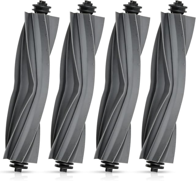 4 Stück Hauptbürste Ersatzteile Für Dreame L10s Ultra Gen 3 / Gen 2 / D10 Plus Gen 2 / X40 Ultra / L40 Ultra Ae / X40 Master / X30 Ultra/mova E40 Ultra / E30 Ultra Saugroboter, Gummibürste Zubehör
