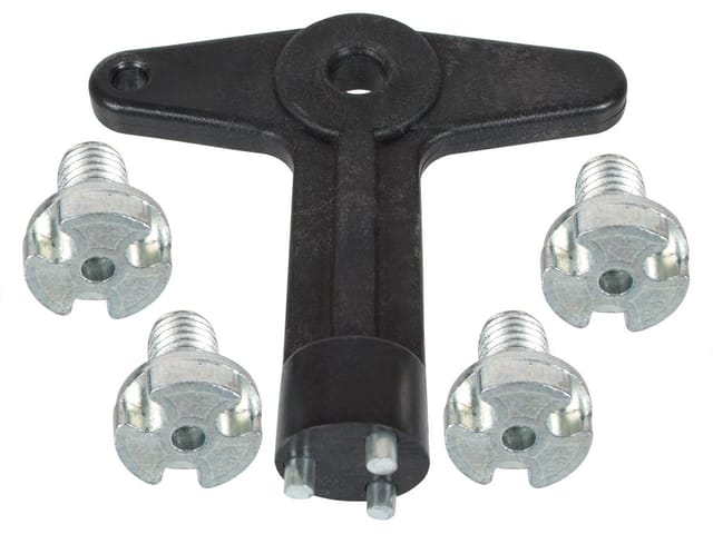 Renault Clio Ii Iii Laguna Ii Megane I Ii Modus Scenic Ii Schlüssel + 4 Schrauben Für Radkappen, Kurze Ausführung, 18 Mm