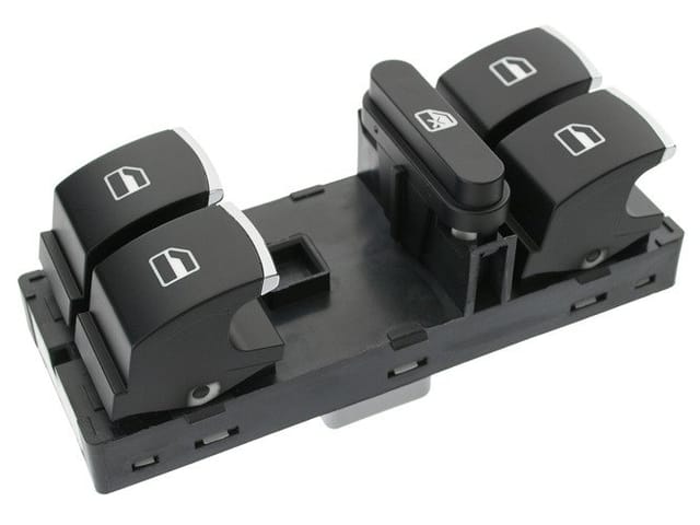 VW Golf VI 09-13 Kombischalter für elektrische Fensterheber, Chrom