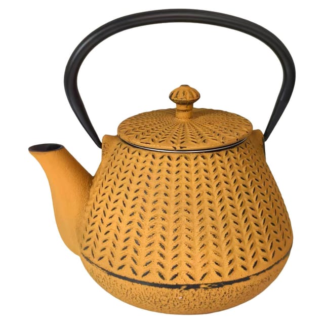 1-Liter-Teekanne aus Gusseisen mit elegantem und modernem Design