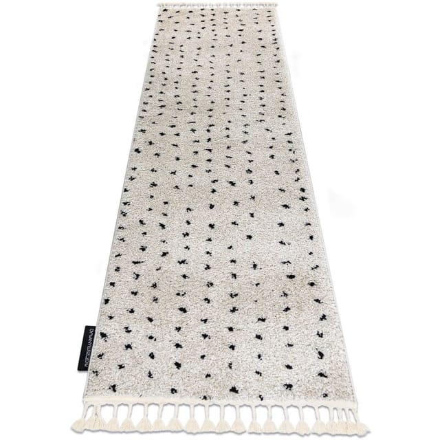Teppich, Läufer berber syla B752 Punkte sahne - in die Küche, Halle, Korridor beige 70x250 cm