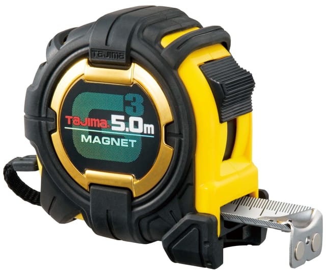 Tajima - Bandmaß / Maßband 5m lang, Stahlband mit NylonCoat Beschichtung G3M750MWD