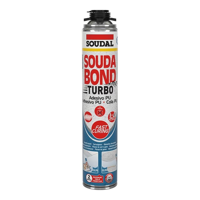 Klebeschaum turbo soudabon turbo Spritzpistole 750ml Soudal