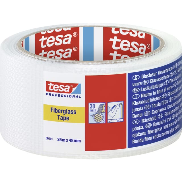 Tesa - 60101-00000-00 Gewebeklebeband ® Professional Weiß (l x b) 25 m x 48 mm 1 St.