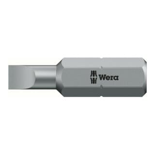 Bit zähhart 1/4 din 3126 C6,3 Schlitz 4,5x0,6x25mm Wera