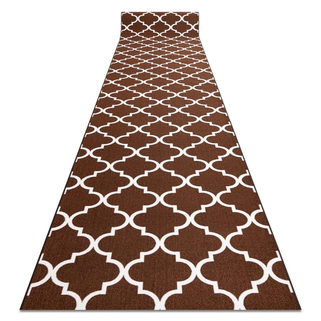 Rugsx - Läufer Antirutsch trellis braun 120 cm 30351 brown 120x200 cm