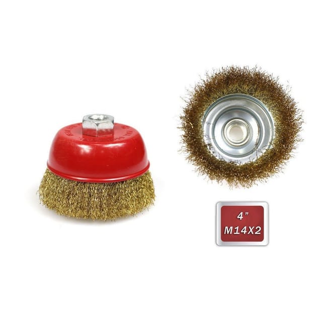 Trade Shop Traesio - Trade Shop - tazzola 100 mm per smerigliatrice flex mit ondulate ferren -