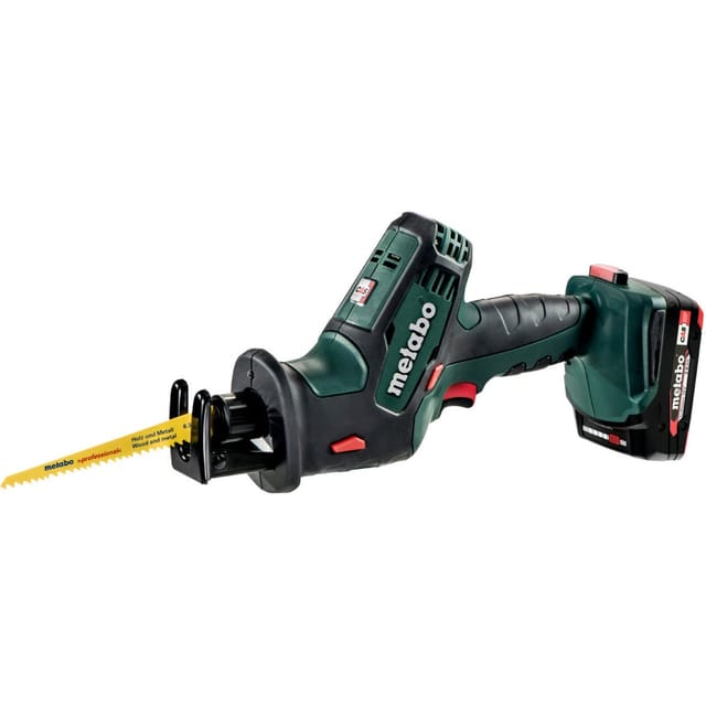 Metabo - Akku-Säbelsäge sse 18 ltx Compact, incl. 2x Akku Li-Power 2 Ah, Ladegerät, Zubehör x