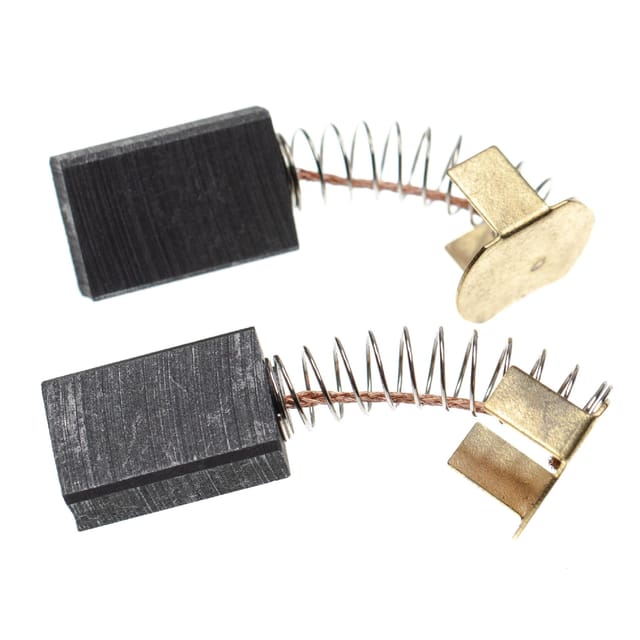 Vhbw - 2x Kohlebürste 19,65 x 6,3 x 13,15 mm kompatibel mit Dewalt DWE7491RS Type 1, DWE7490X Type 1, DWE7480 Type 1 Elektrowerkzeug + Feder