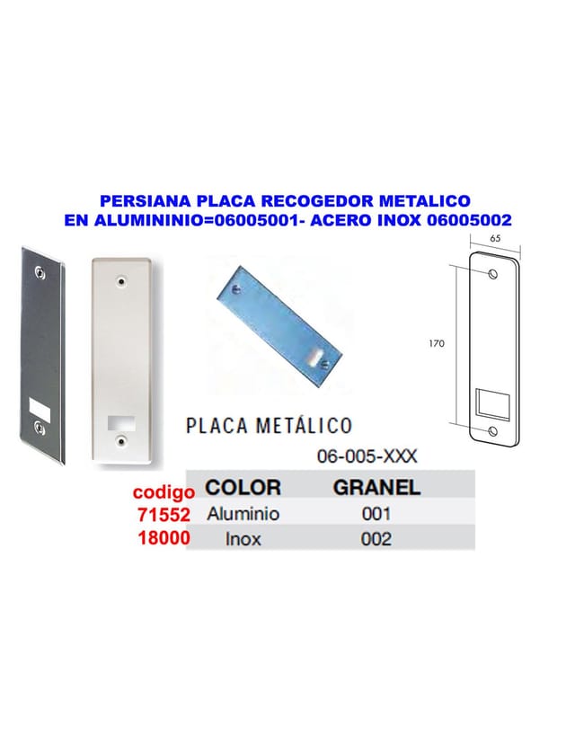Fplus - Jalousie mit Metallkollektorplatte aus Edelstahl 06005002