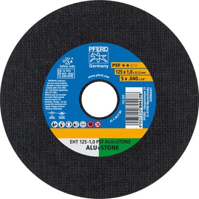 Scheibe Tron Onner Pferd Eht 125-1,0 Psf Alu+stein 61819015 125 Mm 22,23 Mm 10 St
