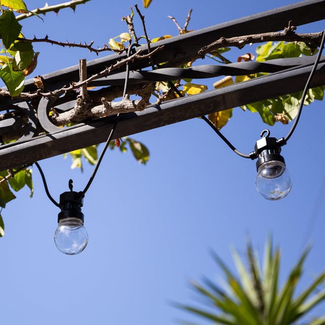 Efectoled - LED-Girlande aus Glühbirnen Aussen Solar Kepler 7m Transparent
